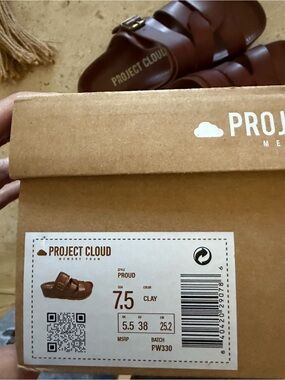 Project Cloud 'Proud' Clay Brown Slide Sandals